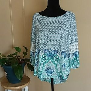 Cato 3/4 Sleeve Blouse